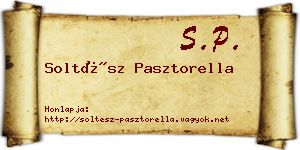 Soltész Pasztorella névjegykártya
